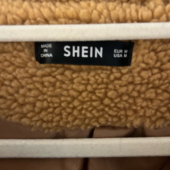 SHEIN Camel teddy jacket - Picture 2 of 6